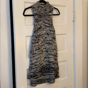 Turtleneck long sweater tank